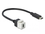 Keystone'i moodul DeLOCK 86399 lame must valge USB C