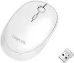 Logilink - Maus - optisch - kabellos - 2.4 GHz, Bluetooth 4.0 - kabelloser Empf&auml;nger (USB) - wei&szlig; (ID0205)