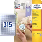 Isekleepuv ringikujuline silt Avery L6019REV-25