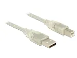 USB-kaabel DeLOCK 83893 USB 2.0 1,5 m USB A USB B l&auml;bipaistev