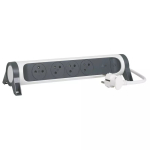 Legrand 049415 pikendusjuhe 4 pistikupesaga, 1,5 m, valge/must