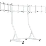 Triple Monitor Stand Snow, v&otilde;idus&otilde;idusimulaatori kokpiti GR500 jaoks, monitorikinnitus valge, monitoridele 32 - 55