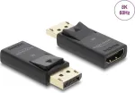 DELOCK aktiivne DisplayPort 1.4 &ndash; HDMI adapter 8K HDR-funktsiooniga, USB-toitega