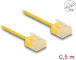 V&otilde;rgukaabel DeLOCK RJ45 Cat.6 U/UTP 0,5 m Kollane