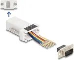 DeLOCK D-Sub 9-pin pistik RJ45 pesa koostekomplekt valge VGA RJ-45