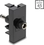 DeLOCK Easy 45 pistikupesa Must Emane Isane Sirge