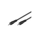 Wentronic Goobay 3,5 mm pistikuga &uuml;henduskaabel HQ, must, 5 m - jack 3,5 mm pistik (3-kontaktiline, stereo) > jack 3,5 mm pistik (3-kontaktiline, stereo) (51660)