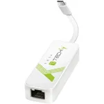 Techly USB 3.1 Type-C &ndash; RJ45 Gigabit Ethernet adapter, valge