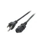 EFB-Elektronik toitejuhe USA/NEMA 5-15P - C13 180&deg;, must, 1,8m, 3SJT AWG14 x 3C Tootja: EFB Elektronik (EK462.1,8)