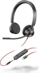 HP Poly Blackwire 3325 Stereo Microsoft Teams sertifitseeritud USB-C k&otilde;rvaklapid + 3,5 mm pistik + USB-C/A adapter