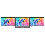 BLACKVIEW DCM8 Pro Dual 15.3 tolline kaasaskantav IPS monitor, 2x Full HD, 60Hz, USB-C, Mini HDMI, sisseehitatud k&otilde;larid, HDR10, kokkupandav