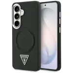 Guess Embossed Ring Triangle Logo MagSafe Case Samsung Galaxy S26 musta v&auml;rvi
