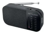 Kaasaskantav raadio Muse M-025 R &mdash; MW/FM, must, patareitoitel, kompaktne (32&times;130&times;70 mm)