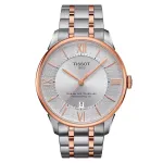 TISSOT T-Classic Chemin des Tourelles meeste automaatkell 42mm roostevabast terasest roosakullast PVD-kattega