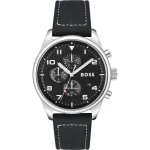 BOSS meeste k&auml;ekell 1513987 44mm roostevabast terasest sinise sihverplaadiga kronograaf
