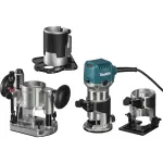 Makita RT0702CX3J servafrees 710W 8mm padruniga, 3 alusega, MAKPAC kohver