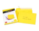 ELCO Color &Uuml;mbrik C5 (162 x 229 mm), aknata, isekleepuv, 100 g/m&sup2;, kollane, 25 tk (74618.72)