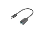 LANBERG AD-UC-UA-04 adapter USB TYPE-C M - USB Type-A F 15cm Must