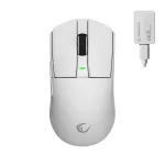 Rampage Zenith Pro Wireless Gaming Mouse 26000 DPI White + 4KHz Receiver PAW3395 BT 5.2