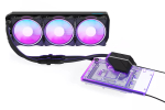 Alphacool Eiswolf 2 AIO 360 mm GPU jahuti RTX 4090 Founders Editionile tagumise plaadiga