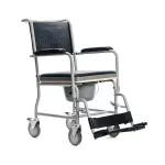 Tualett-toolratas MDH PLW006VC &mdash; kokkupandav terasest k&auml;imlatool, 4 ratast, max 110 kg, iste 43&times;43 cm, laius 530 mm, kaal 11,2 kg