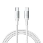 JOYROOM Flash Series USB-C to USB-C kaabel A28, 60W, 480 Mbps, 2m, valge (S-A28-CCW2)