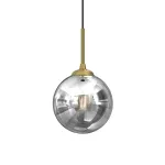 Ripplamp Bursa E14 Must/Kuldne