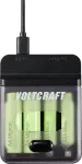 Voltcraft VC-BC4-PB1 2-in-1 NiMH akulaadija ja akupank 4x AA/AAA, 500mA, USB-C sisend, USB-A v&auml;ljund, must
