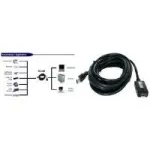 EXSYS EX-1405 USB 3.0 pikenduskaabel 5 m aktiivne repiiter, Type-A isane - emane, must