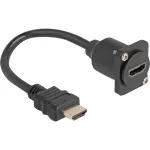 DeLOCK D-t&uuml;&uuml;pi HDMI-kaabel isane emasele must 20 cm