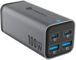 Forcell F-Energy GaN III VT-49 lauapealne laadija, 2x USB-C + 2x USB-A, PD, QC 4.0, 100 W, hall