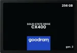 SSD 2.5-tolline SATA III Goodram SSDPR-CX400-256-G2 256 GB, 550 MB/s lugemine, 480 MB/s kirjutamine