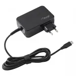 Akyga AK-ND-82 USB-C GaN s&uuml;learvuti toiteadapter 90 W, PD 3.0, 5&ndash;20 V, 1,8 m kaabel, must