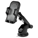 Savio CH-04 autotelefoni hoidik, esiklaasile/armatuurlauale kinnitatav, must