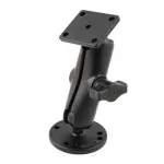 RAM Mounts RAM-B-139U kinnituskomplekt, keskmine &uuml;hendusvarras, 1-tolline (2,54 cm) B-kuul, &uuml;mmargused ja ristk&uuml;likukujulised AMPS-alusplaadid, 249,5 g