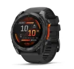 Nutikell GARMIN Fenix 8 &mdash; 51 mm titaankorpus, AMOLED 1.4 tolli, GPS, 32 GB, 10 ATM, silikoonrihm