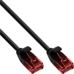 InLine &otilde;huke paigalduskaabel, U/UTP, Cat.6, must, 10 m