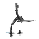 InLine t&ouml;&ouml;jaama lauakinnitus t&otilde;stukiga, liigutatav, kuni 81 cm (32 tolli) / 9 kg