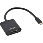 InLine USB-ekraani adapter, USB-C isane HDMI emasele (DP Alt Mode), 4K/60Hz