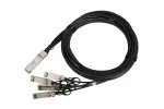 QSFP+ DAC kaabel Extralink 40Gbps kuni 4&times;10Gbps, 3 m, 30AWG, QSFP+ isane&ndash;isane