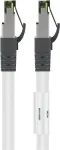 Goobay CAT 8.1 paigalduskaabel, S/FTP (PiMF), valge, 15 m - LSZH halogeenivaba, vask AWG 24 (55130)