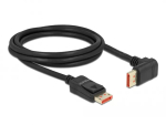 DisplayPort-kaabel DeLOCK 87055 2m 8K 60Hz isane isasele 90&deg; &uuml;lespoole