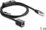 DELOCK RJ45 ST < BU v&otilde;rgukaabel sisseehitatud l&uuml;litiga Cat.6 F/UTP 1 m
