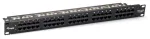 Equip 50-pordine Cat.3 RJ45 ISDN patch-paneel, must
