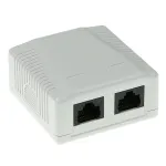 ACT FA5002 pindmontaaži karp, 2 porti, CAT5E, varjestamata