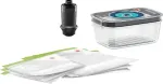 Bosch MSZV6FS1 toidu s&auml;ilitusn&otilde;u Ristk&uuml;likukujuline Komplekt 1 L Must, Roheline, Hall, L&auml;bipaistev