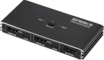 SpeaKa Professional HDMI 2.0 &otilde;huke KVM 2X1 USB2.0+IR, must HDMI-l&uuml;liti HDMI 3840 x 2160 pikslit (SP-13724436)