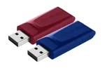 Verbatim Slider - USB-m&auml;lupulk - 2x32 GB - Sinine/Punane