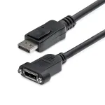 StarTech.com 3 jala (1 m) paneelmonteeritav DisplayPort kaabel &ndash; 4K x 2K &ndash; DisplayPort 1.2 pikenduskaabel isane-emane &ndash; DP videopikendusjuhe paneelmonteeritava DP-pistikuga &ndash; DP monitorikaabel