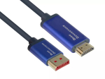 Video kaabli adapter Alcasa 4860-SF050B 5m DisplayPort-HDMI-le sinine